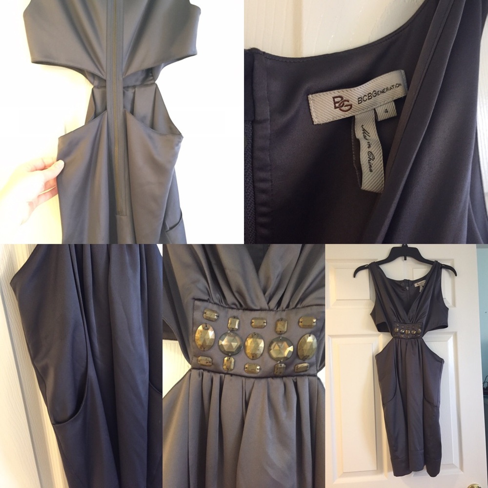 Bcbg mini dress with open sides